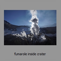 fumarole inside crater